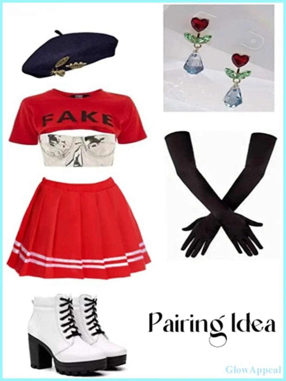 Pleated Mini Skirt High Waisted A-Line School Uniform Cheer Skirt